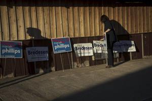 In de Amerikaanse staat Tennessee strijden Phil Bredesen en Mariah Philips om een Senaatszetel. beeld AFP, Drew Angerer
