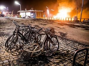 Schade door het vreugdevuur van nieuwjaarsnacht 2019 in Scheveningen. beeld ANP, Bart Maat