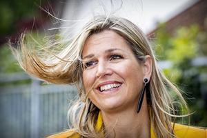 Koningin Máxima, woensdag in Hilversum. beeld ANP
