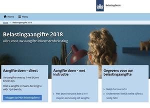 Verdeling alleen mogelijk bij online aangifte.  beeld Belastingdienst