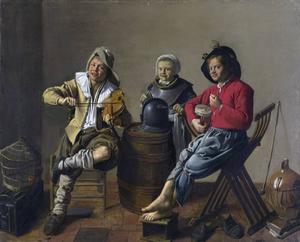 Musicerende jongeren op een schilderij van Jan Miense Molenaer. beeld Wikimedia