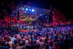 Het Prinsengrachtconcert in augustus 2018. beeld ANP, Lex van Lieshout