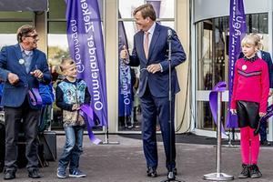 Koning Willem-Alexander opent het nieuwe Ommelander Ziekenhuis Groningen. beeld ANP