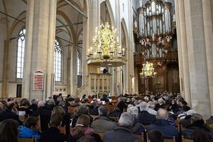 Psalmzangdag in 2015 in de Bovenkerk in Kampen. beeld Dick Vos