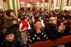 Kerkdienst in China. beeld EP, Wu Hong