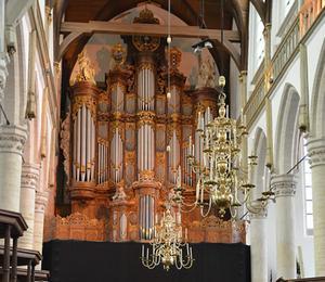 Het Vater/Müllerorgel in september 2015, bij het begin van de restauratie. beeld Gert de Looze