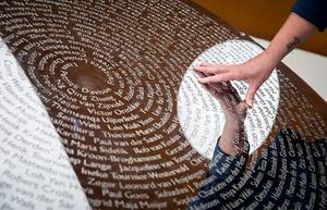 Het Nationaal Monument MH17 in Vijfhuizen ter nagedachtenis aan de de slachtoffers van de vliegramp met de MH17. beeld ANP