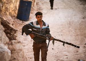 Een Syrische opstandeling. beeld AFP