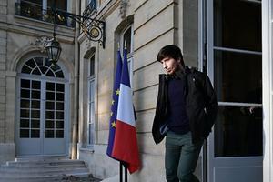 Een vertegenwoordiger van de ‘gilets jaunes’. beeld AFP