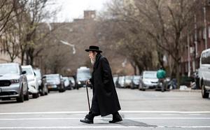 Een joodse man in New York. beeld AFP