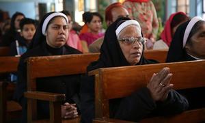 Kerkgangers in India. beeld EPA, Jaipal Singh