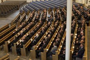 Als gemeente zouden we ambtsdragers met autisme tegemoet kunnen komen door zo nodig taken te wisselen of van elkaar over te nemen. Foto: Toerustingsdag voor ambtsdragers in de Hersteld Hervormde Kerk, op 6 april in Lunteren. beeld RD, Anton Dommerholt
