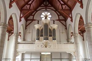 Het Knipscheerorgel in de Dorpskerk van Pijnacker. beeld PKN Pijnacker