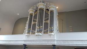 Het Naberorgel in de Dorpskerk van Holten. beeld Bert Wisgerhof