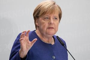 Merkel. beeld EPA, Omer Messinger