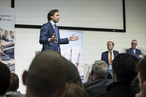 De Goudse hogeschool blijkt niet het hol van de leeuw voor FVD-leider Baudet. beeld Paul Klomp