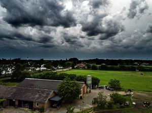 Het zuidoosten van Brabant, dinsdagavond. beeld ANP