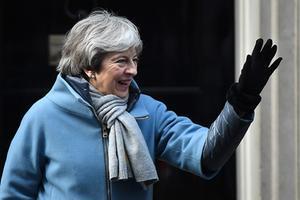 De Britse premier Theresa May. beeld AFP