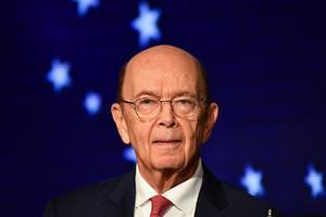 De Amerikaanse minister Wilbur Ross van Handel. beeld AFP