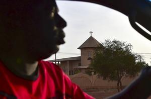 Een kerk in de stad Ouahigouya, in het noorden van Bukina Faso. beeld AFP, Issouf Sanogo