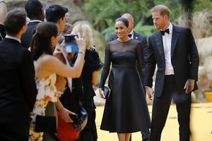 De Britse prins Harry en zijn vrouw Meghan. beeld AFP