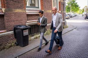 Segers en Jetten na de begrotingsraad. beeld ANP