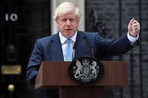 De Britse premier Boris Johnson. beeld AFP