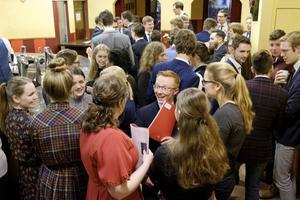 „Ook een gemeenschap als de CSFR heeft volop te maken met individualisering.” Foto: bijeenkomst van leden van het Rotterdamse Ichthus-dispuut van de CSFR, in maart 2019. beeld RD, Sjaak Verboom
