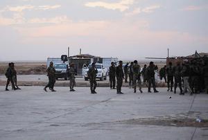 Syrische troepen maken zich klaar voor de strijd. beeld AFP