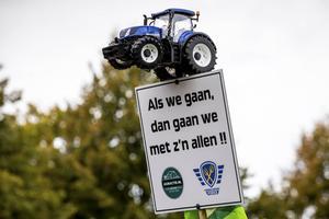 „Boeren staken in eigen tijd en op eigen kosten.” beeld ANP, Sem van der Wal