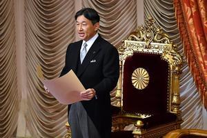 De Japanse keizer Naruhito. beeld AFP