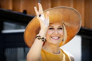 Koningin Máxima in Amsterdam. beeld ANP
