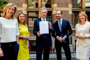 Presentatie van het klimaatakkoord. beeld ANP