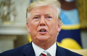 President Trump. beeld AFP