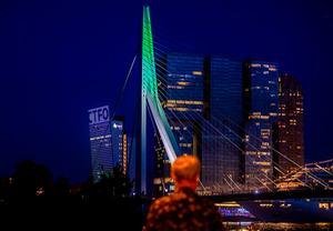 Erasmusbrug in Rotterdam. beeld ANP