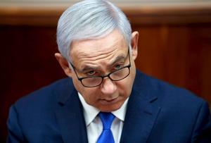 Netanyahu, maart 2019 in Jeruzalem. beeld AFP, Ronen Zvulun