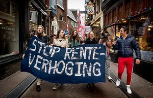 Studentenprotest in mei 2019. beeld ANP