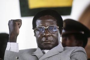 De Zimbabwaanse oud-president Robert Mugabe. beeld AFP, Alexander Joe