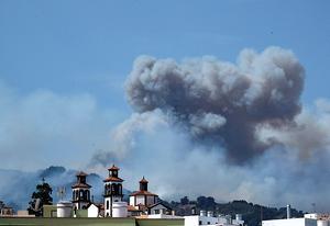 Bosbranden op Grand Canaria. beeld EPA
