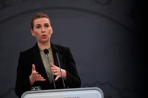 De Deense premier Mette Frederiksen. beeld EPA
