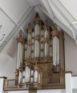 Het Van den Heuvelorgel in de Bethelkerk in Lunteren. beeld Van den Heuvel Orgelbouw
