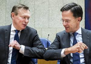 Bruins en Rutte, beeld ANP, Remko de Waal.