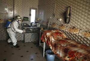 Ontsmetting van een huis in Syrië. beeld AFP, Aaref Watad