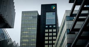Het hoofdkantoor van ABN AMRO in Amsterdam. beeld ANP