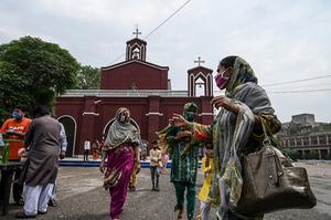 Kerk in Lahore. beeld AFP