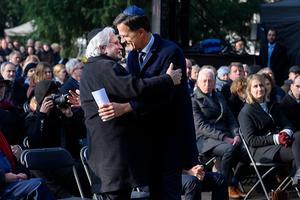 Jacques Grishaver (l.) en premier Rutte. beeld ANP