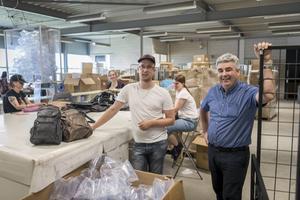 Roy van Brakel (m.) en Bas Duifhuizen (r.). beeld Wim van Vossen