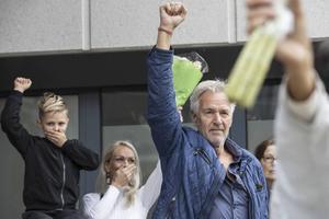Demonstratie van Viruswaanzin, in Rotterdam. beeld ANP, Pieter Stam de Jonge