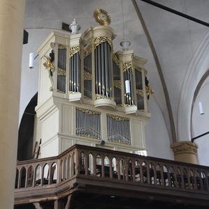 Het Hinszorgel in de Kamper Buitenkerk. beeld Bram Brandemann