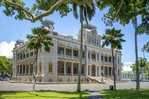 Het Iolanipaleis in Honolulu is het enige koninklijk paleis in de Verenigde Staten. beeld Shutterstock
